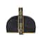 CosmoLiving by Cosmopolitan Set of 2" Black Marble Glam Bookends, 6" x 4" x 2"
